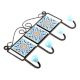 Turquoise And Yellow Sunflower Tiles Hooks